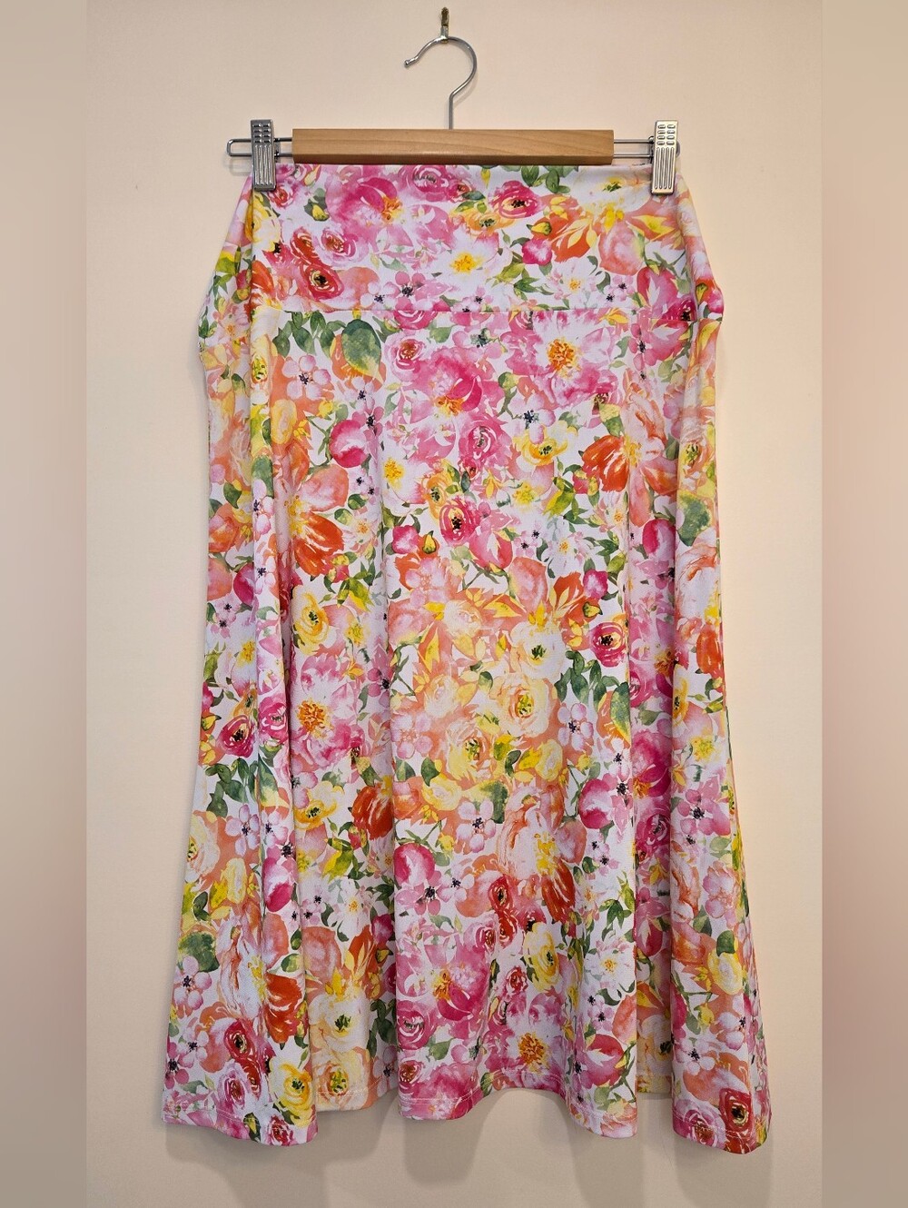 LuLaRoe Azure Multicolor Floral Skirt - Size 2XL